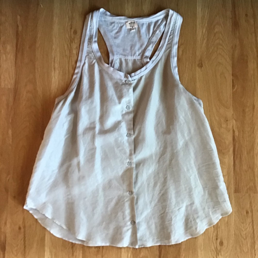 Aritzia Wilfred Silk, Button Down Tank